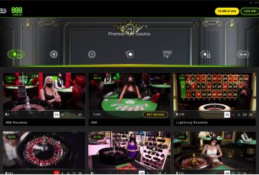 888 Casino - live casino side 